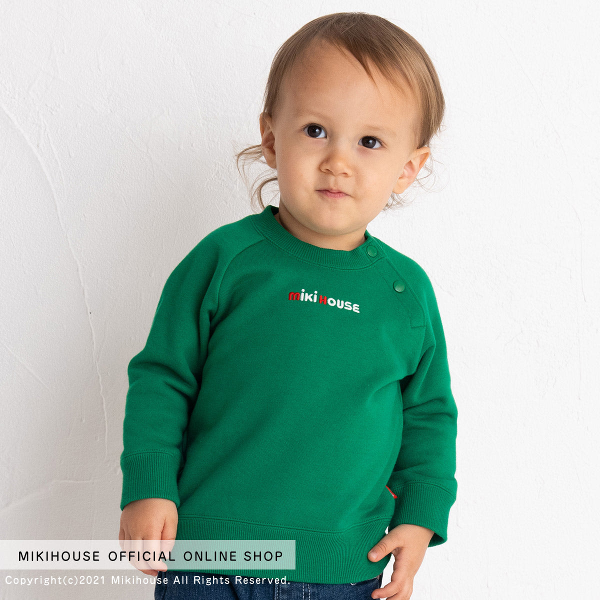 MIKI HOUSE Embroidered Logo Sweatshirt Classic