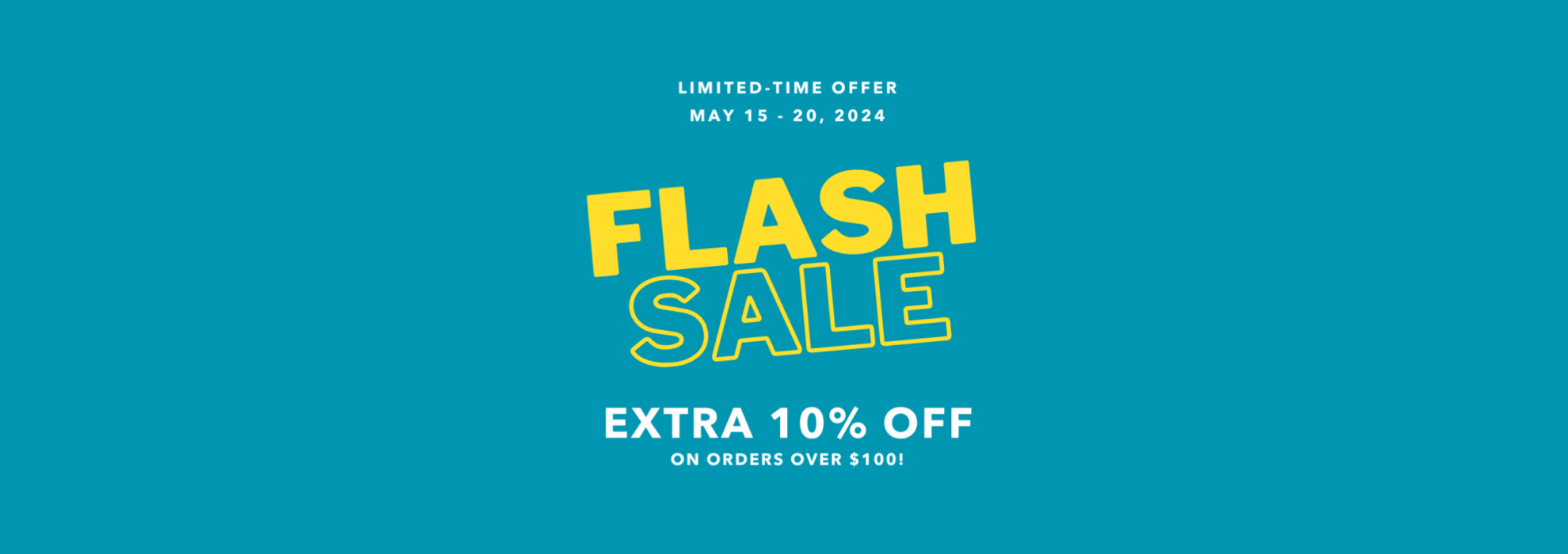 FLASH SALE EXTRA 10% OFF