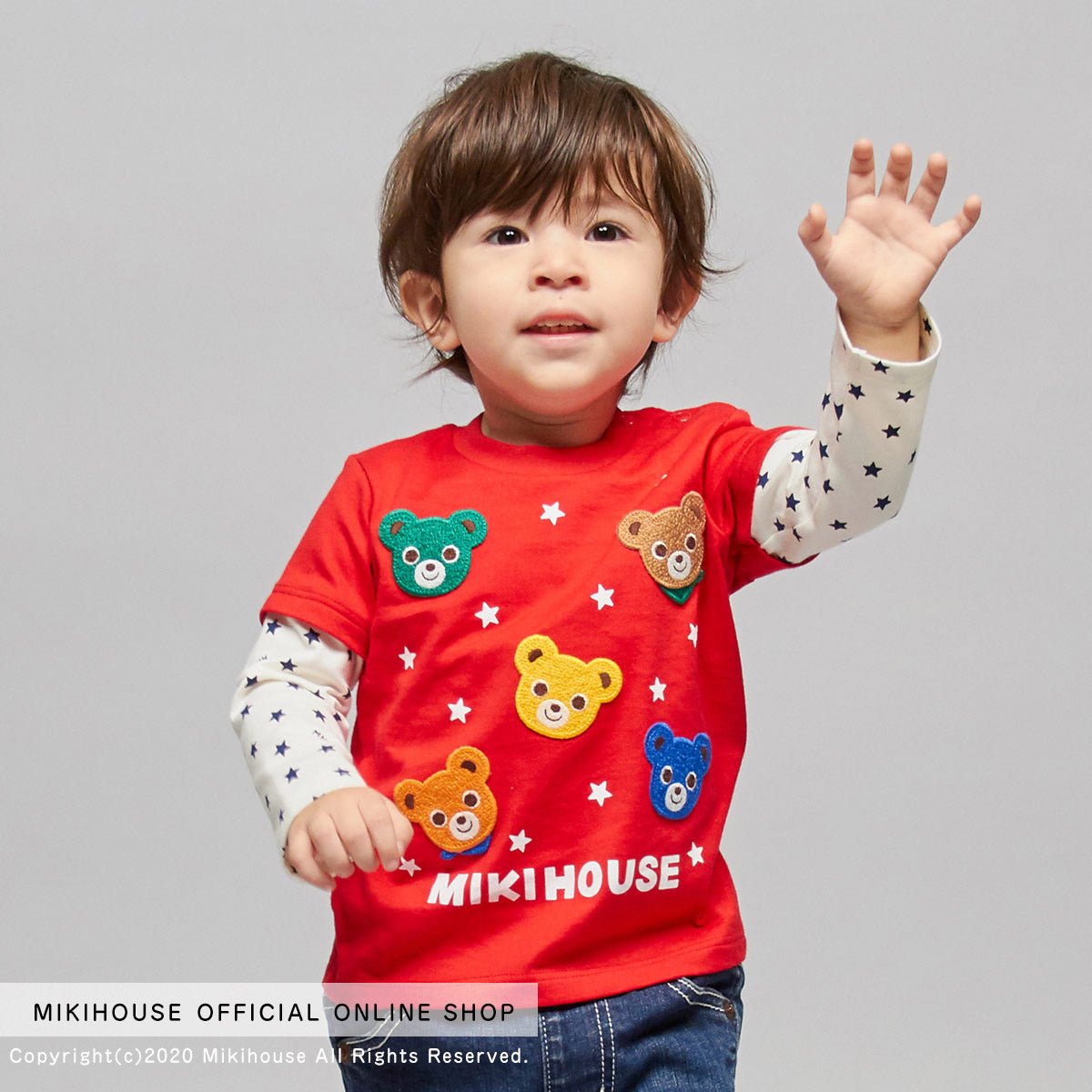Classic Mascot Layered Tee - Pucci - MIKI HOUSE USA
