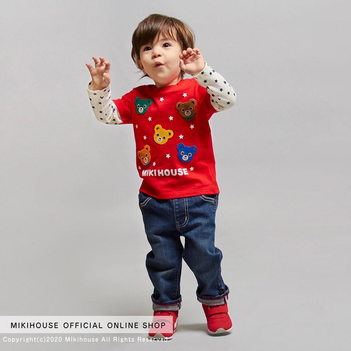 Classic Mascot Layered Tee - Pucci - MIKI HOUSE USA
