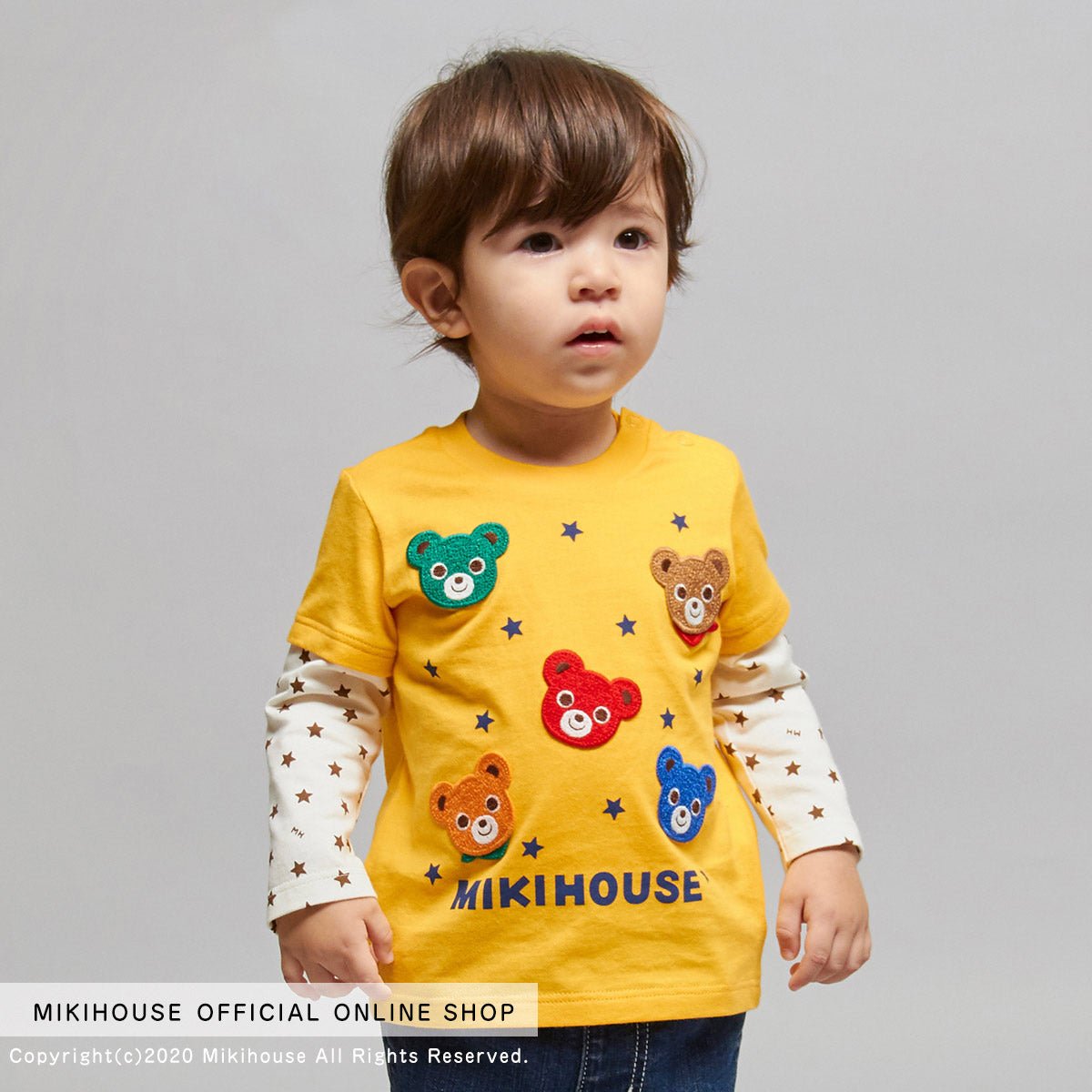 Classic Mascot Layered Tee - Pucci - MIKI HOUSE USA