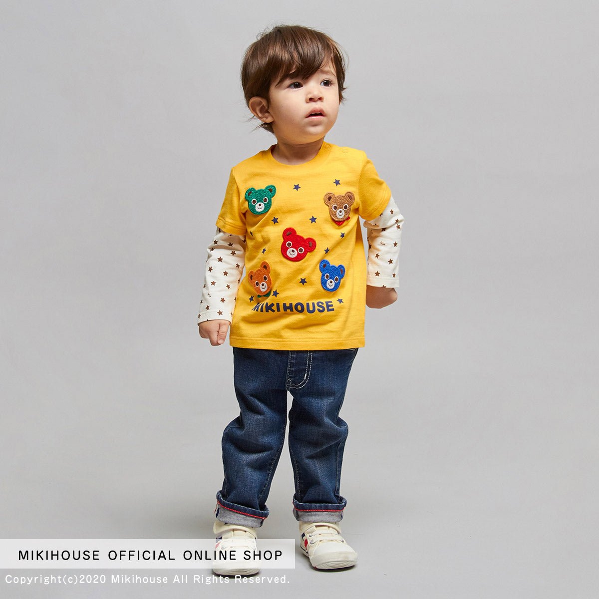 Classic Mascot Layered Tee - Pucci - MIKI HOUSE USA