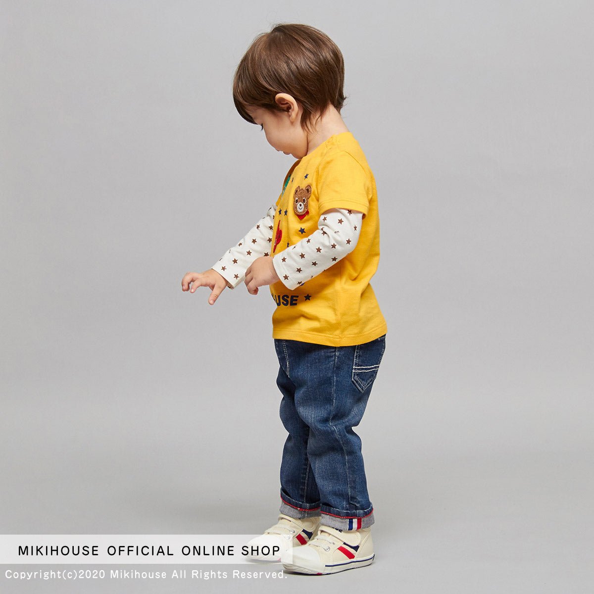 Classic Mascot Layered Tee - Pucci - MIKI HOUSE USA