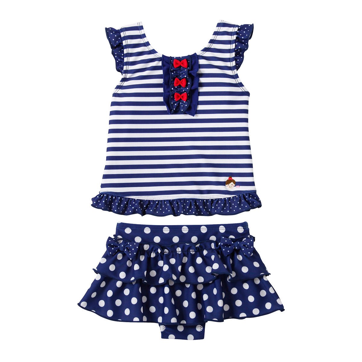 Frilled Ballerina Two-piece Swimsuit (UV Protection) - MIKI HOUSE USA