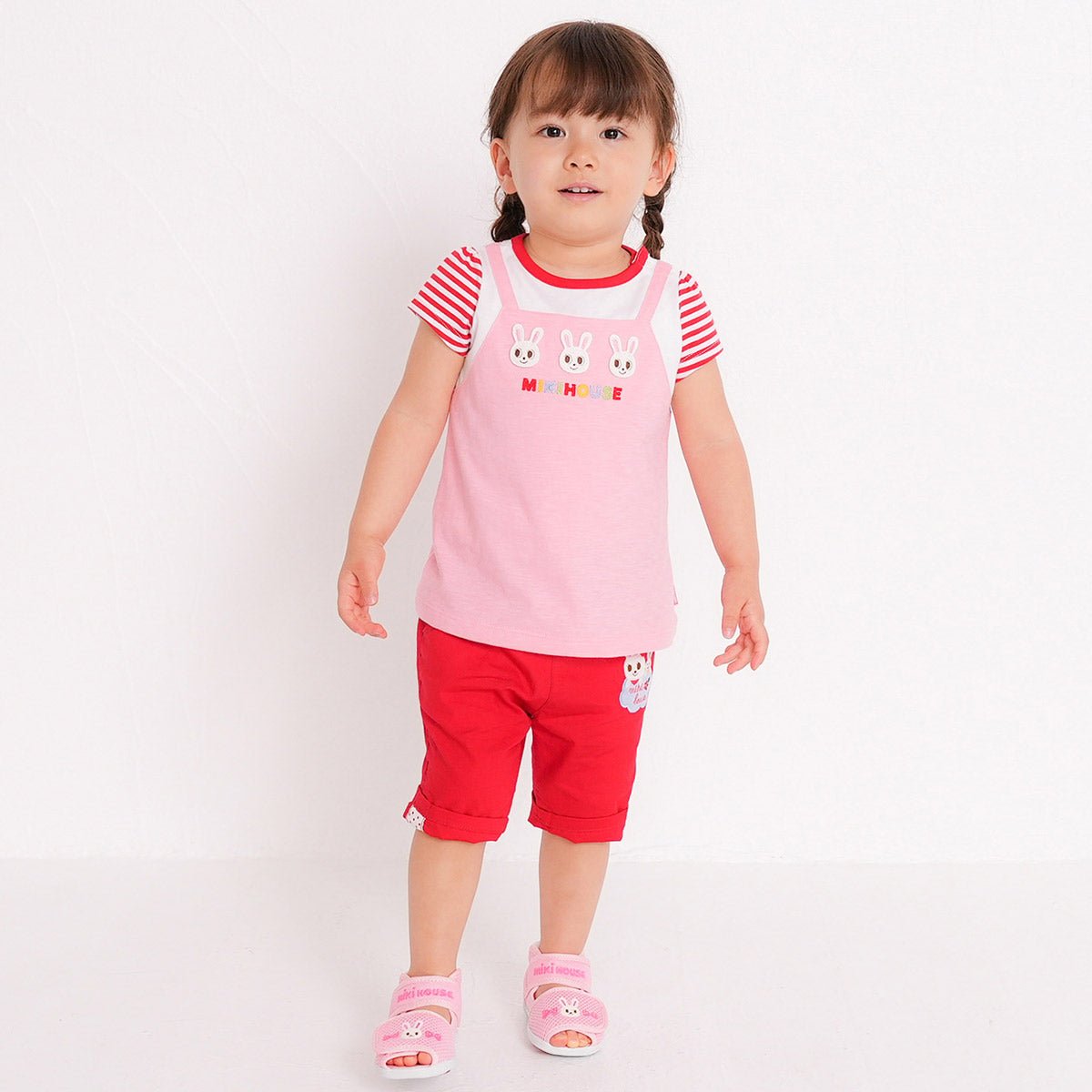 Double Russell Baby Sandals-Usako - MIKI HOUSE USA