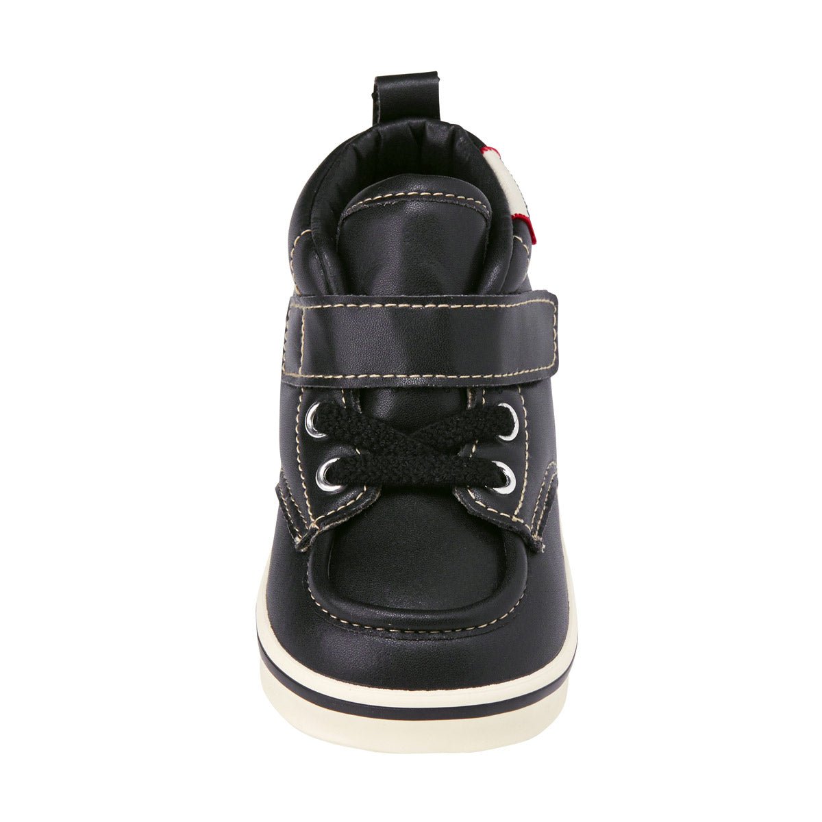 Faux-Laced Leather High Tops - MIKI HOUSE USA