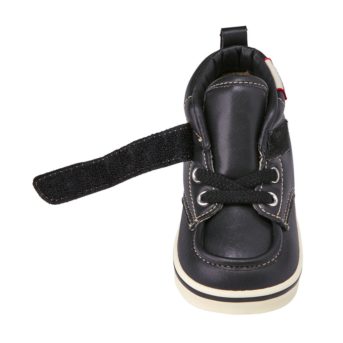 Faux-Laced Leather High Tops - MIKI HOUSE USA