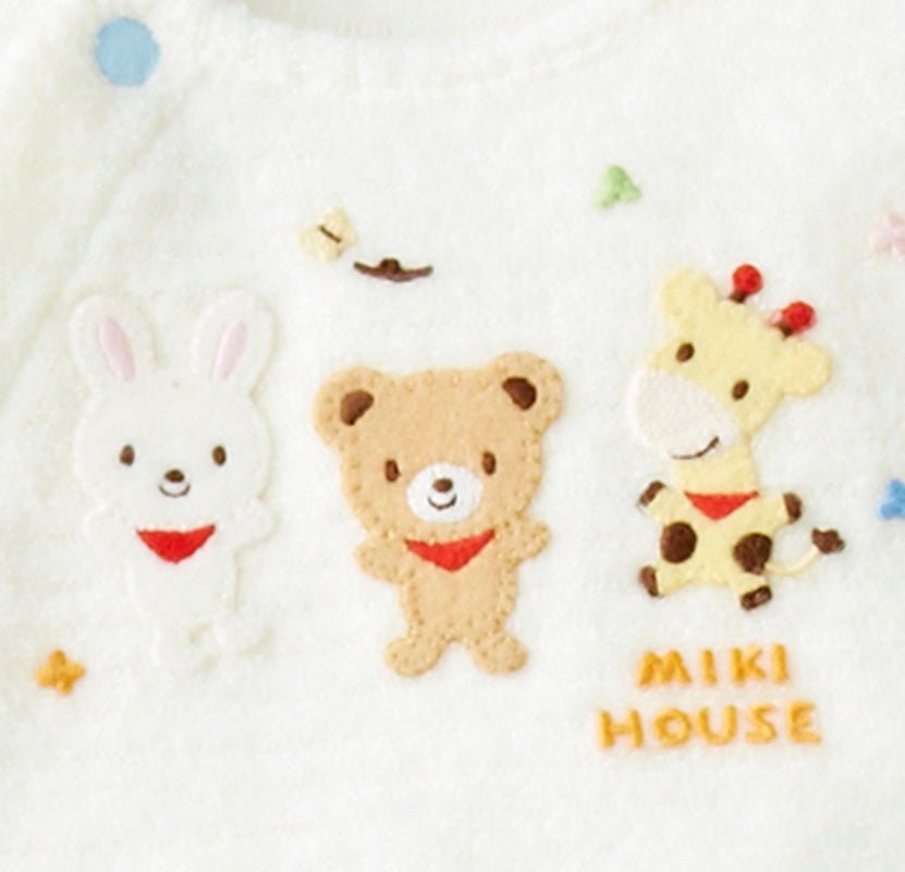Untwisted Yarn Happy Friends Bodysuit - MIKI HOUSE USA
