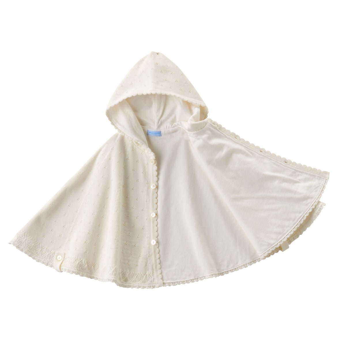 Pretty-in-Pointelle Poncho (UV Protection) - MIKI HOUSE USA