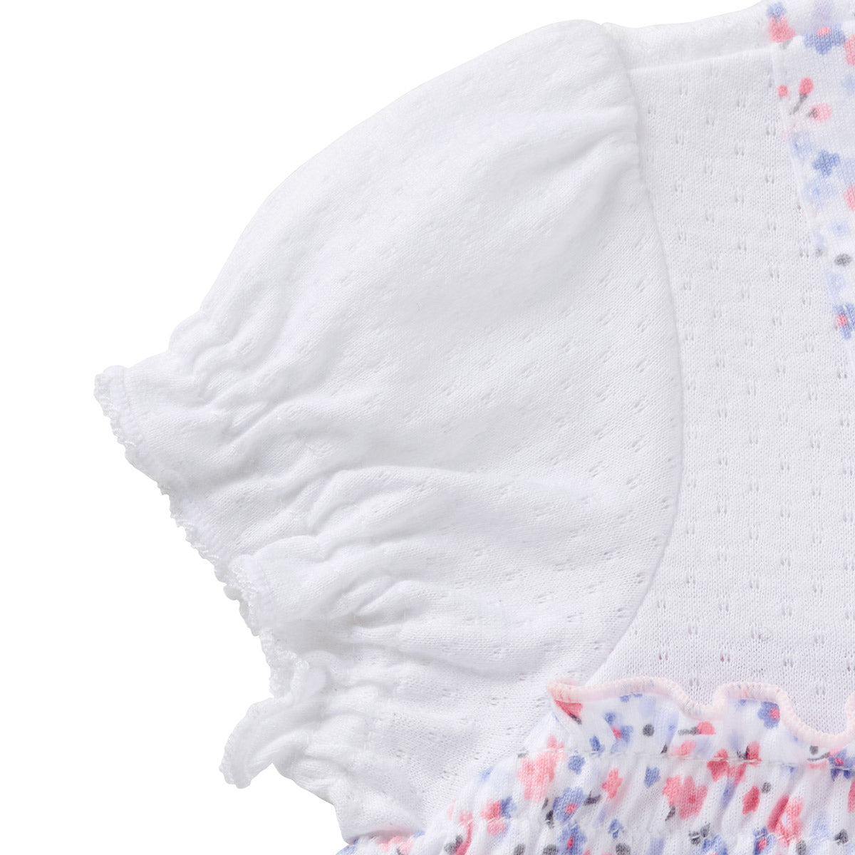 Floral Short Sleeve Coveralls - MIKI HOUSE USA