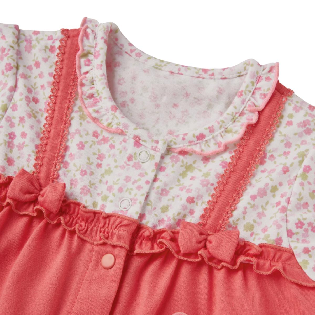 Flowers & Frills Shortalls - MIKI HOUSE USA