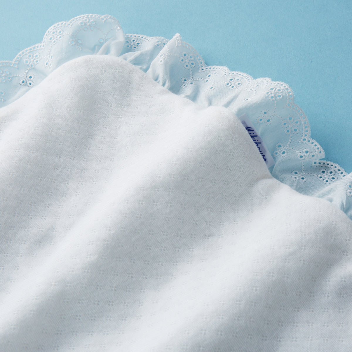 Silky Jacquard Baby Blanket - MIKI HOUSE USA