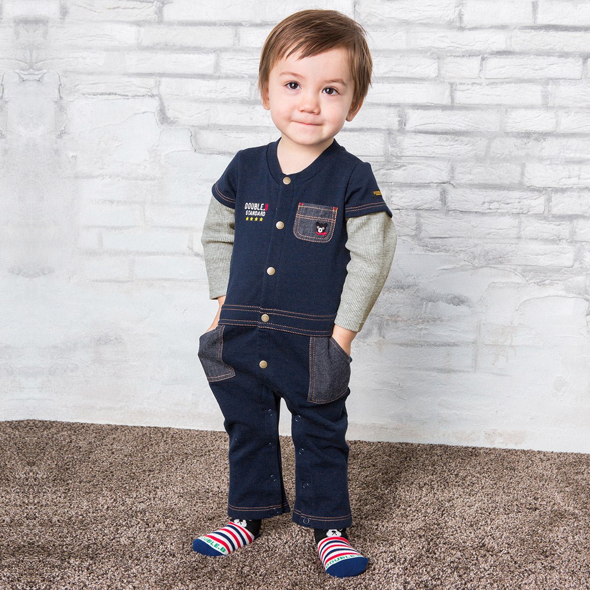 DOUBLE_B Denim-Style Coveralls - 63-1201-788-03-70