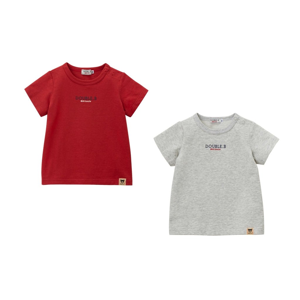 DOUBLE_B Everyday T-Shirt Set - Red/Gray – MIKI HOUSE Outlet Official