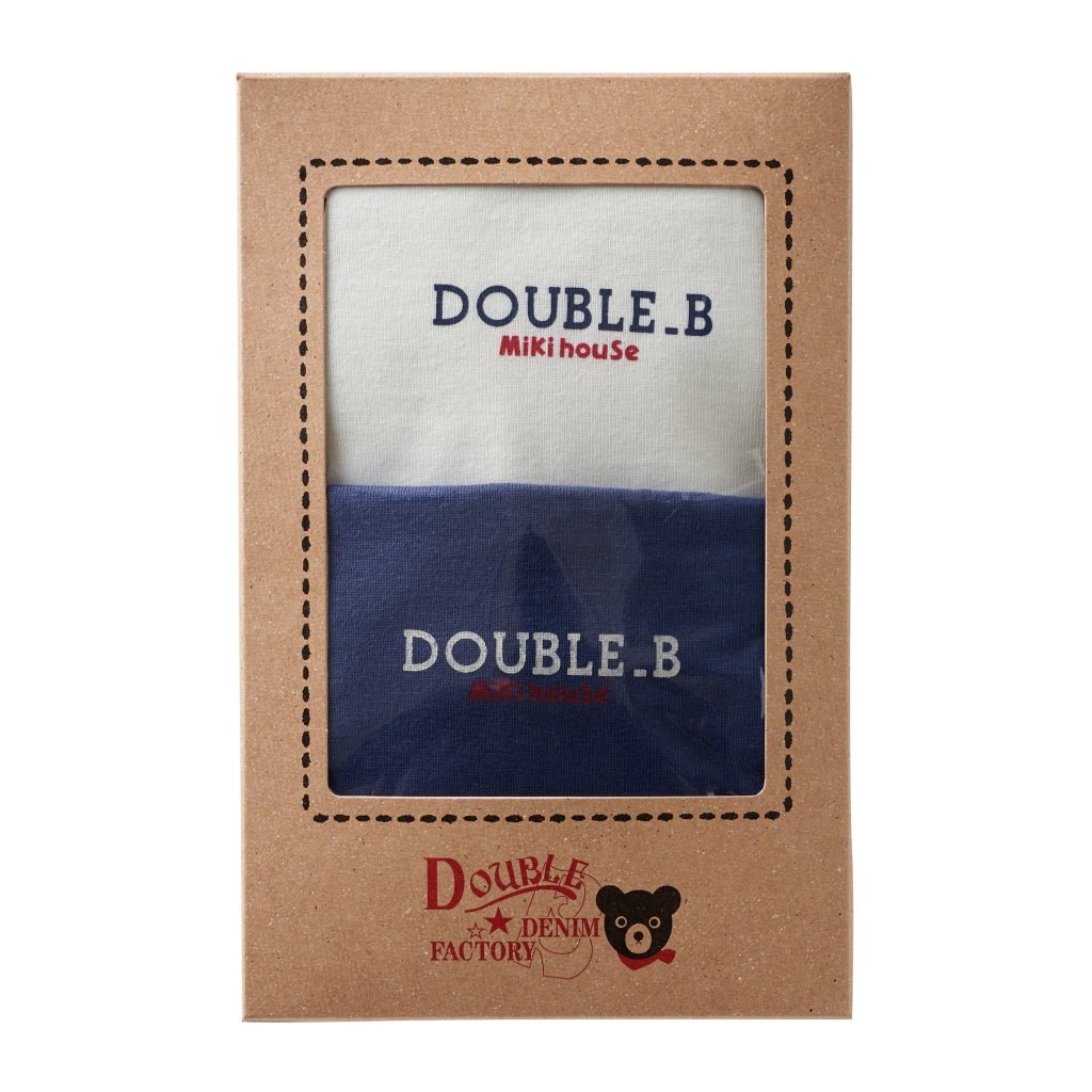 DOUBLE_B Everyday T-Shirt Set - White/Navy - 64-5201-824-01-80