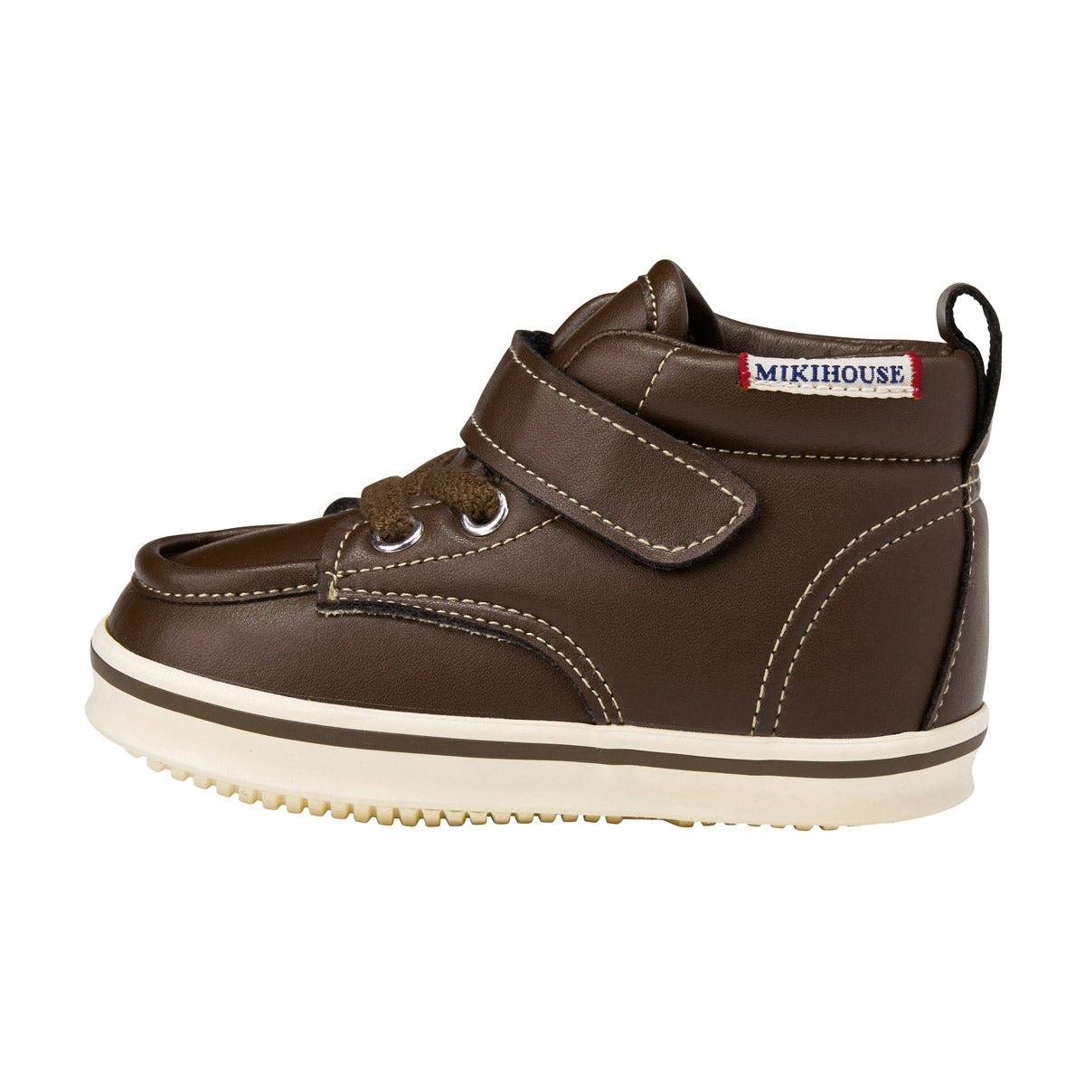 Faux-Laced Leather High Tops - 13-9402-825-11-13