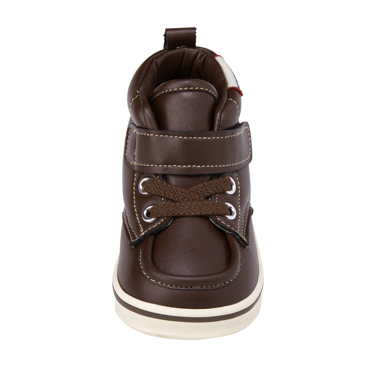 Faux-Laced Leather High Tops - 13-9402-825-11-13
