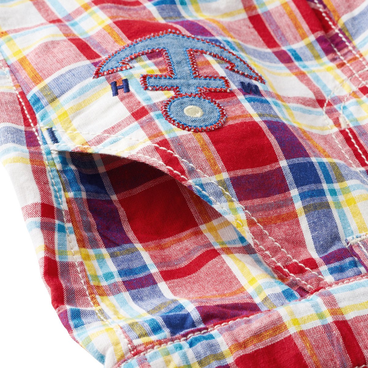 Maritime Plaid 3/4 Trousers - 12-3203-382-02-90
