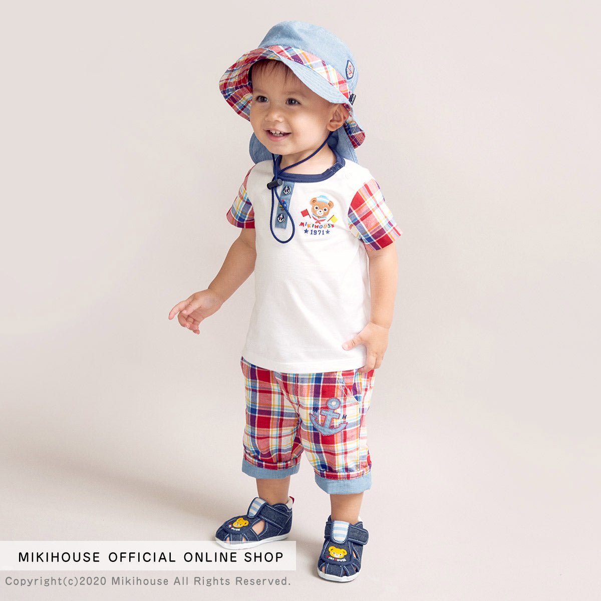 Maritime Plaid 3/4 Trousers - 12-3203-382-02-90