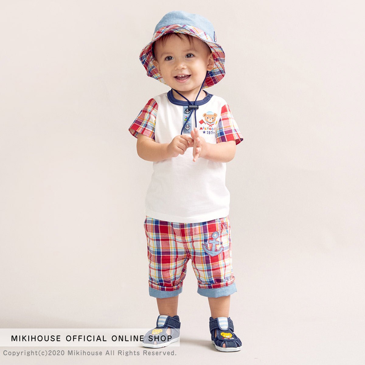 Maritime Plaid 3/4 Trousers - 12-3203-382-02-90