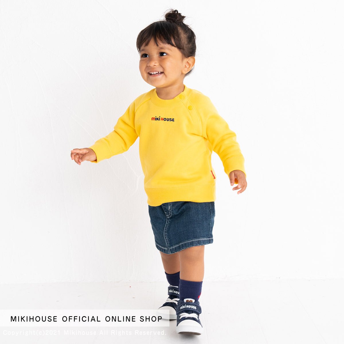 MIKI HOUSE Embroidered Logo Sweatshirt Classic - 10-5605-386-04-80