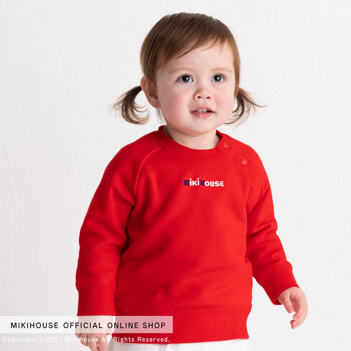MIKI HOUSE Embroidered Logo Sweatshirt Classic - 10-5605-386-03-80