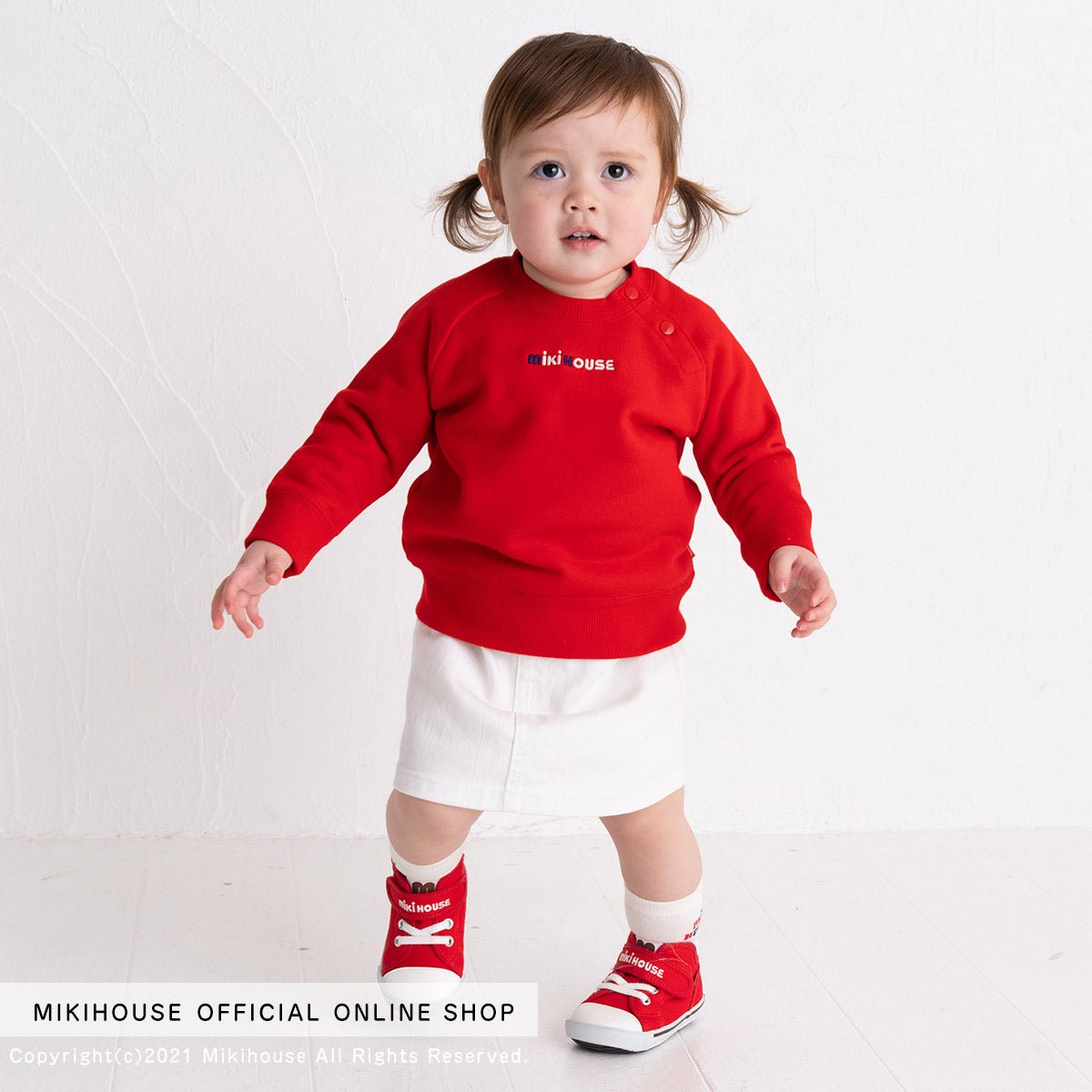 MIKI HOUSE Embroidered Logo Sweatshirt Classic - 10-5605-386-02-80