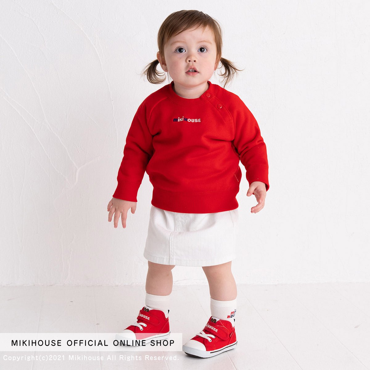 MIKI HOUSE Embroidered Logo Sweatshirt Classic - 10-5605-386-02-80