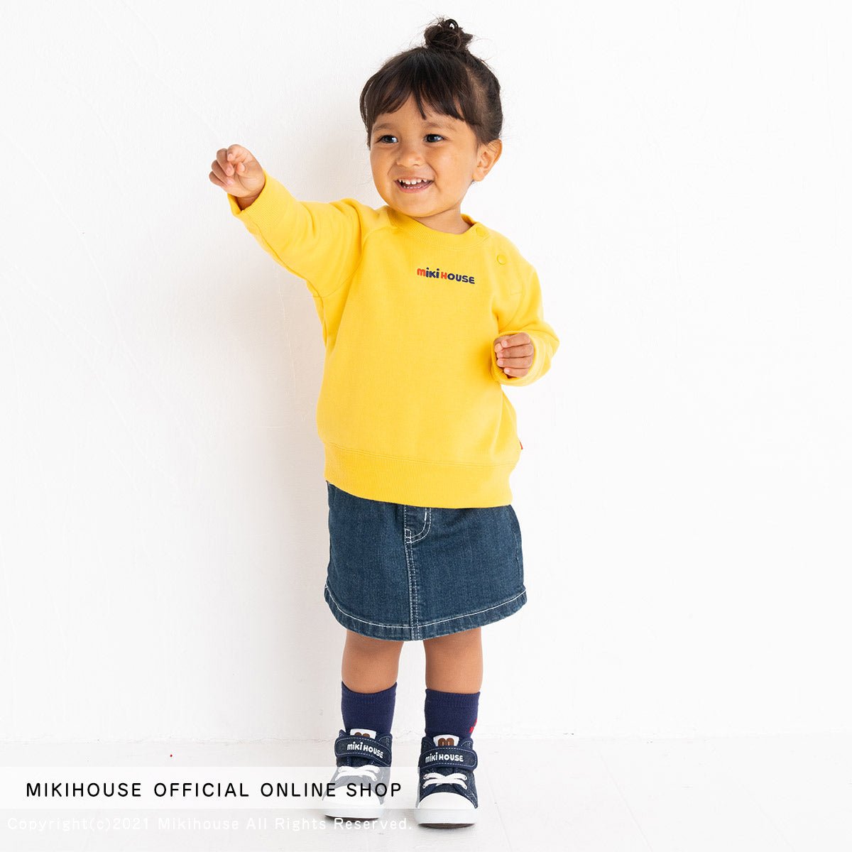 MIKI HOUSE Embroidered Logo Sweatshirt Classic - 10-5605-386-04-80