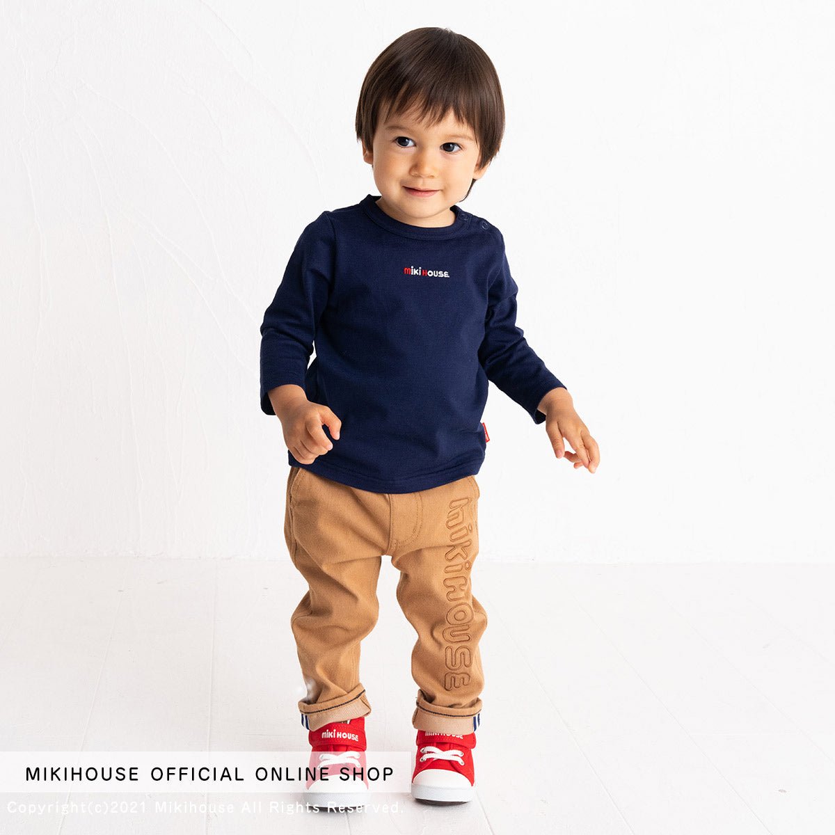 MIKI HOUSE Everyday Tee (Embroidery Logo) - 10-5205-458-03-80