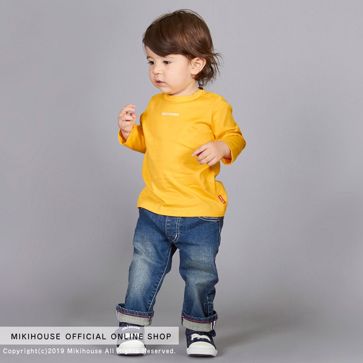 MIKI HOUSE Everyday Tee (Embroidery Logo) - 10-5205-458-04-80