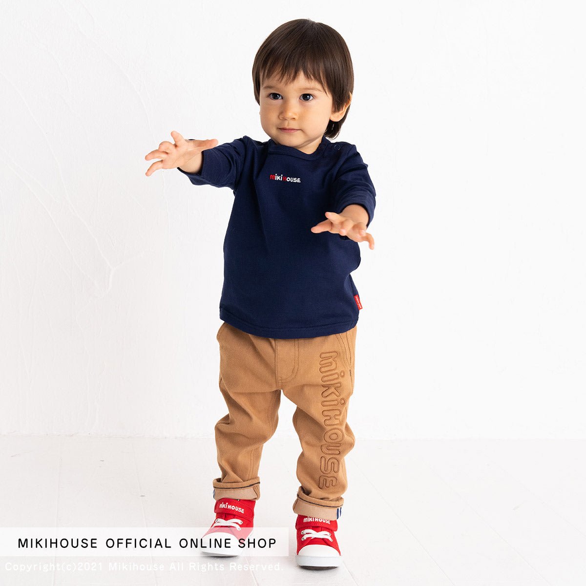 MIKI HOUSE Everyday Tee (Embroidery Logo) - 10-5205-458-03-80
