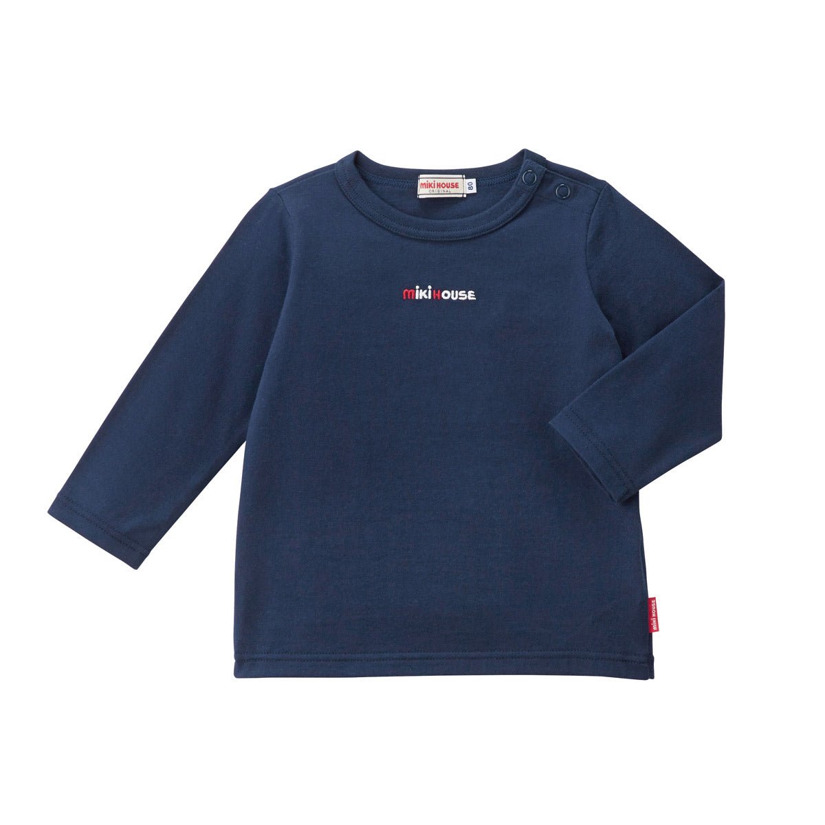 MIKI HOUSE Everyday Tee (Embroidery Logo) - 10-5205-458-03-80