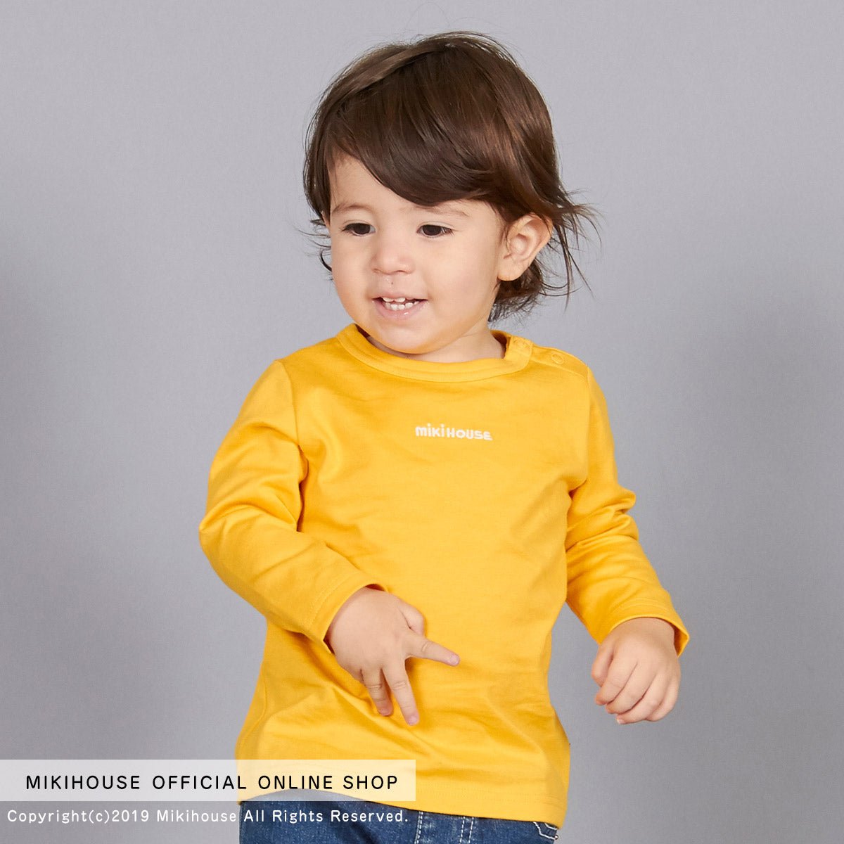 MIKI HOUSE Everyday Tee (Embroidery Logo) - 10-5205-458-04-80
