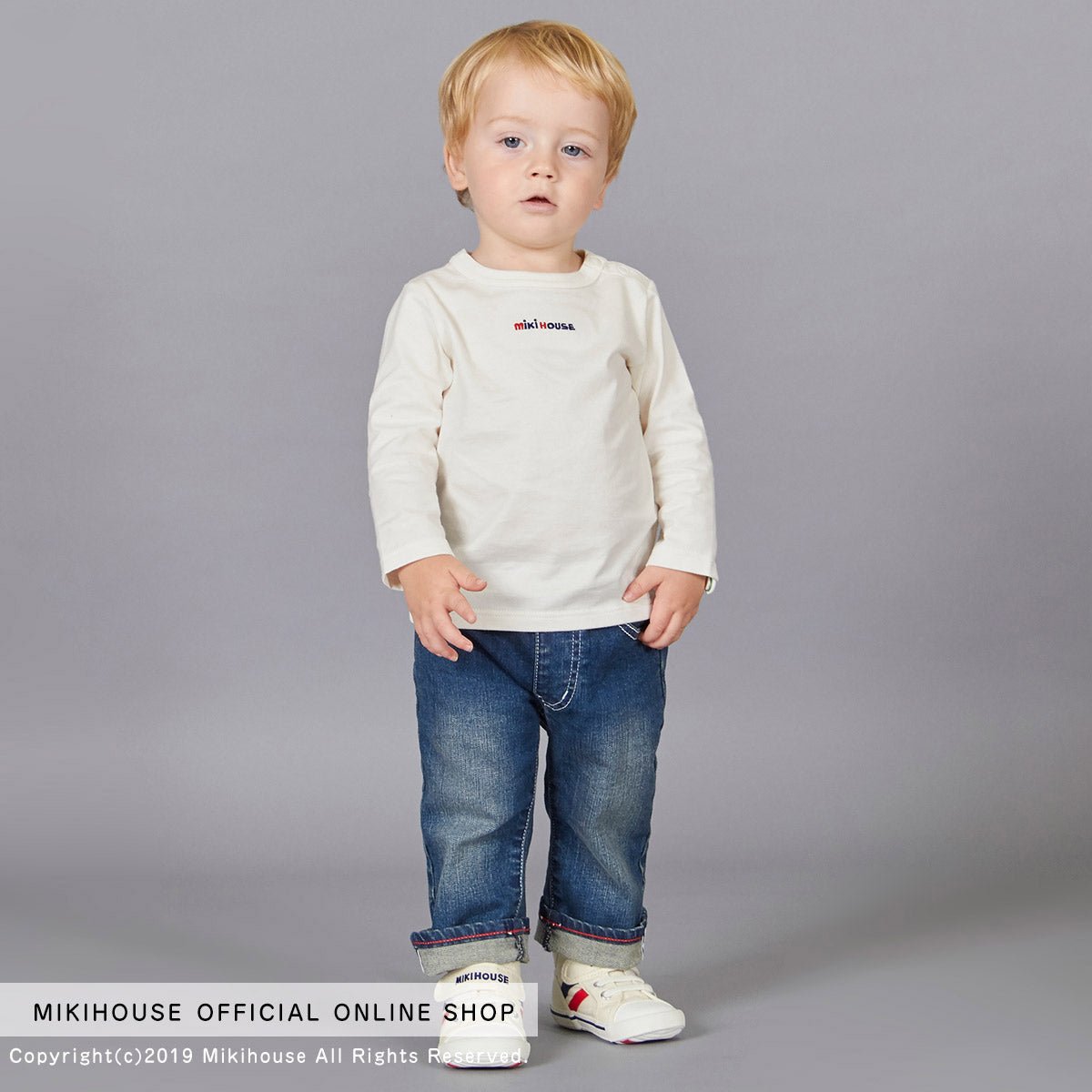 MIKI HOUSE Everyday Tee (Embroidery Logo) - 10-5205-458-01-80
