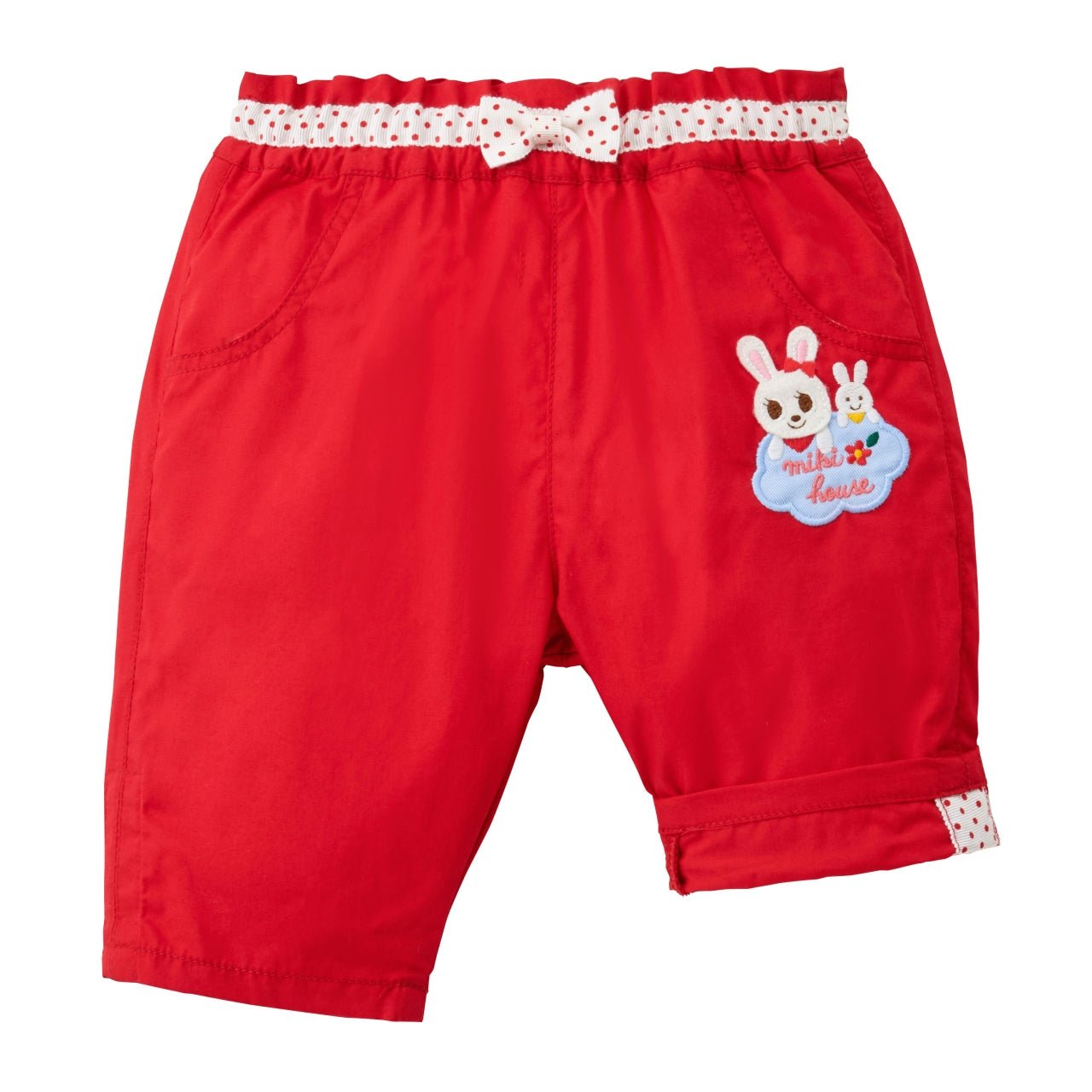 Polka Dot Ribbon Capri Pants - 12-3202-570-02-80