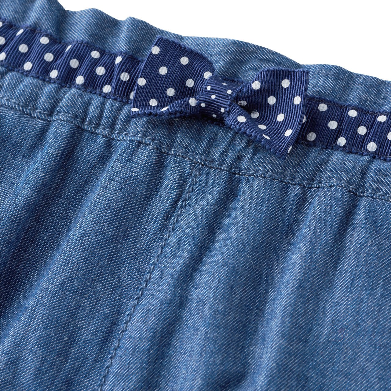 Polka Dot Ribbon Capri Pants - 12-3202-570-33-80