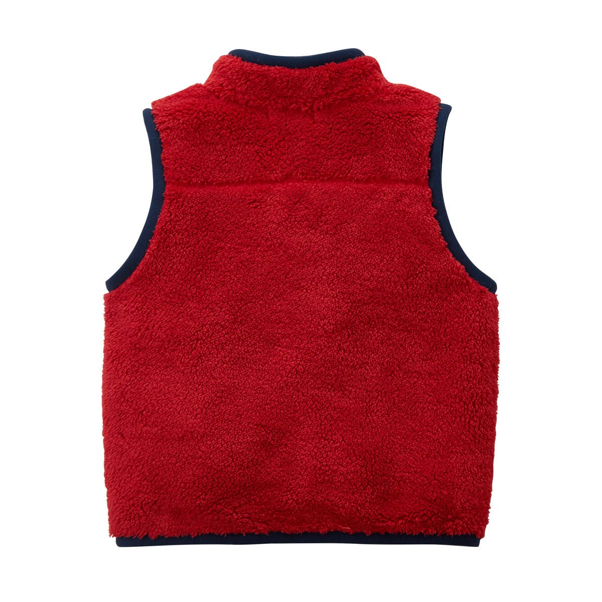 Sheep Fleece Contrast Hem Vest - 10-5703-822-02-80