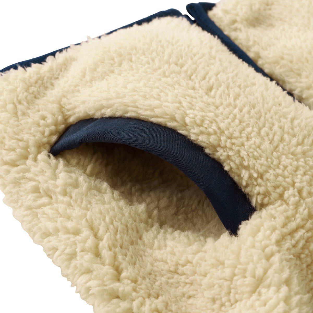 Sheep Fleece Contrast Hem Vest - 10-5703-822-31-80