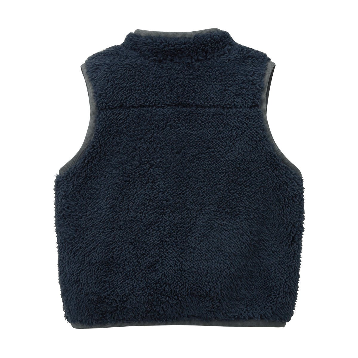 Sheep Fleece Contrast Hem Vest - 10-5703-822-03-80