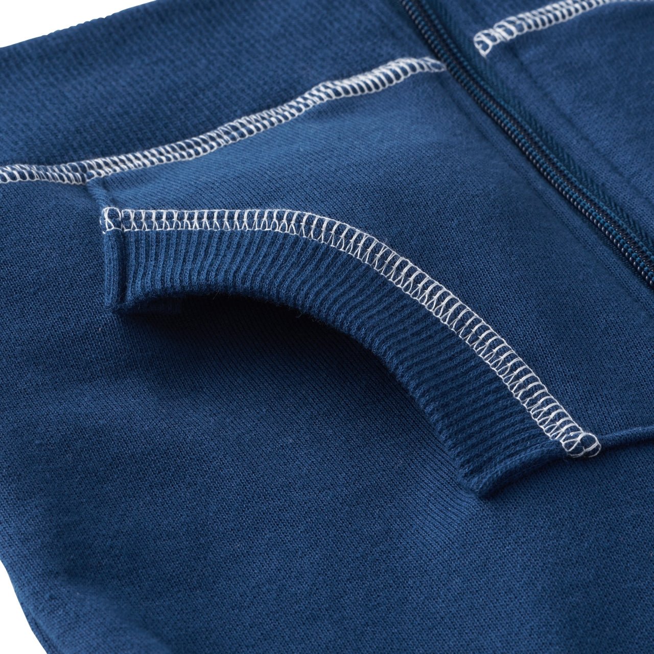 Standard DOUBLE_B Zip-up Hoodie in Marine Blue (UV Protection) - 60-3707-571-03-90