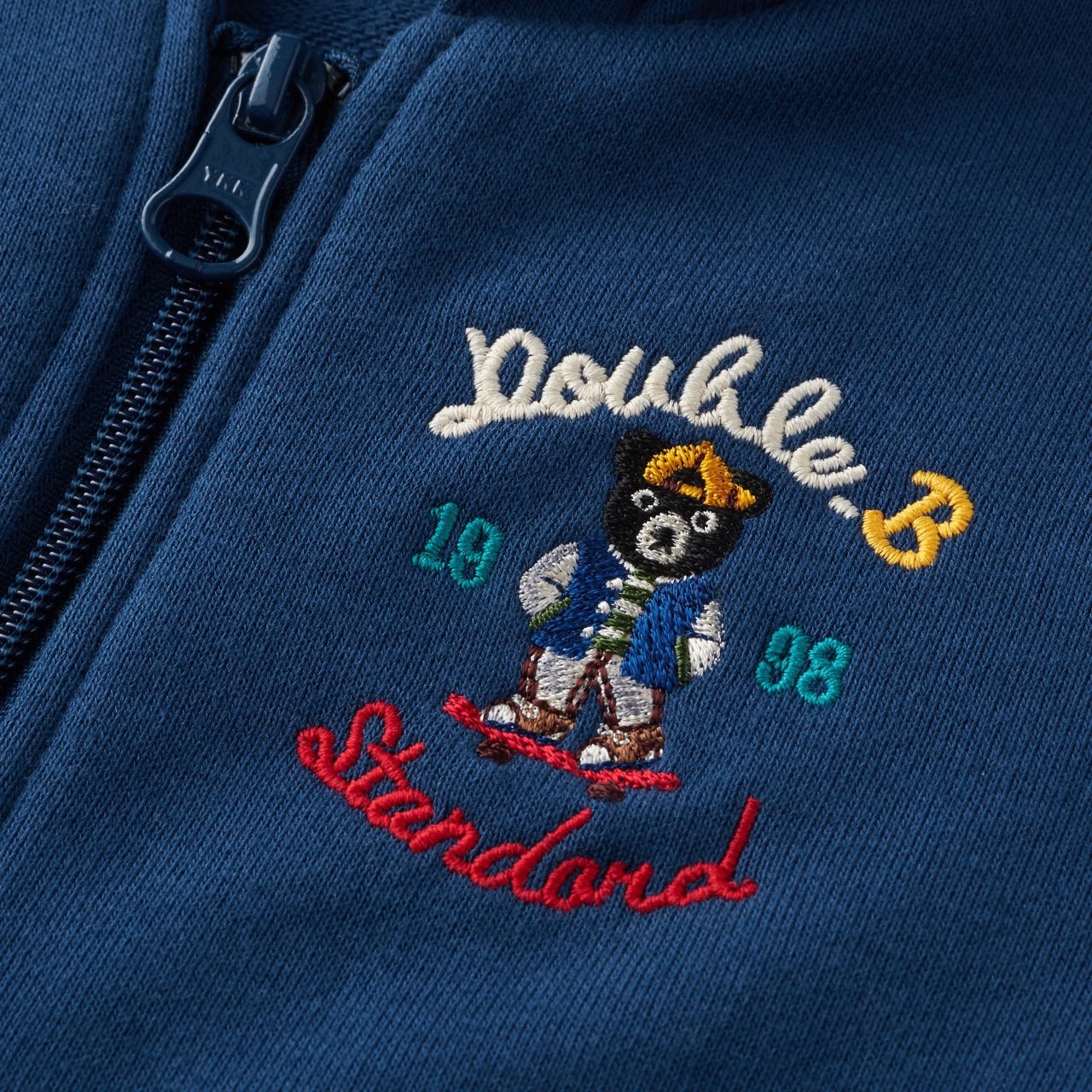 Standard DOUBLE_B Zip-up Hoodie in Marine Blue (UV Protection) - 60-3707-571-03-90