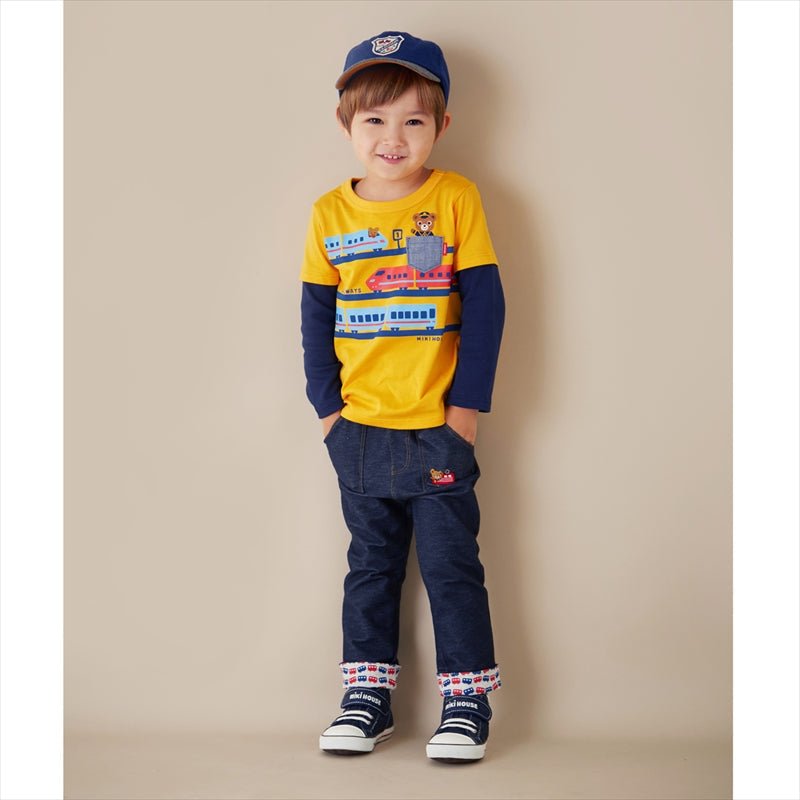 Stretch Knit Denim Pants - 13-3206-975-33-80