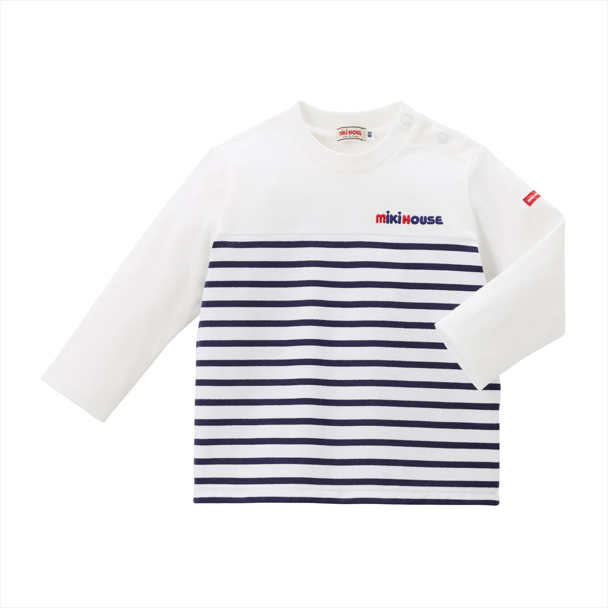Striped Long-Sleeve Logo Tees - 10-5230-577-03-80