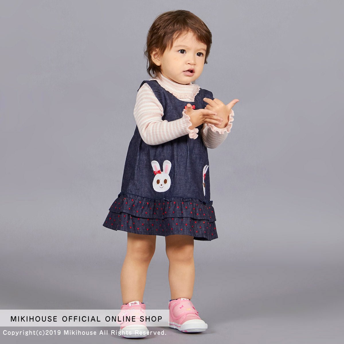 Twin Bunny Denim Dress - 13-1801-565-33-80