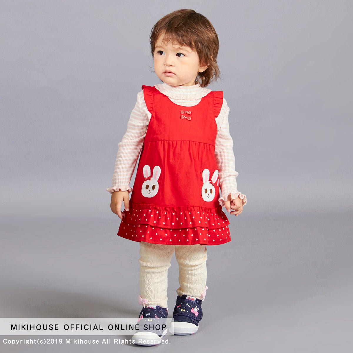 Twin Bunny Denim Dress - 13-1801-565-02-80