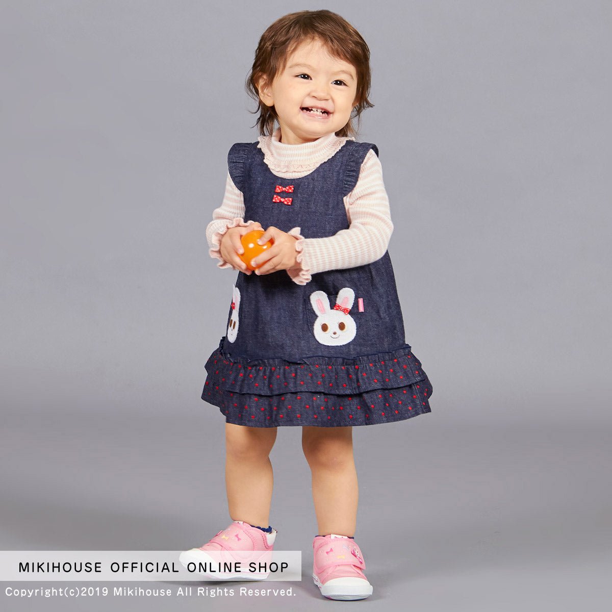 Twin Bunny Denim Dress - 13-1801-565-33-80