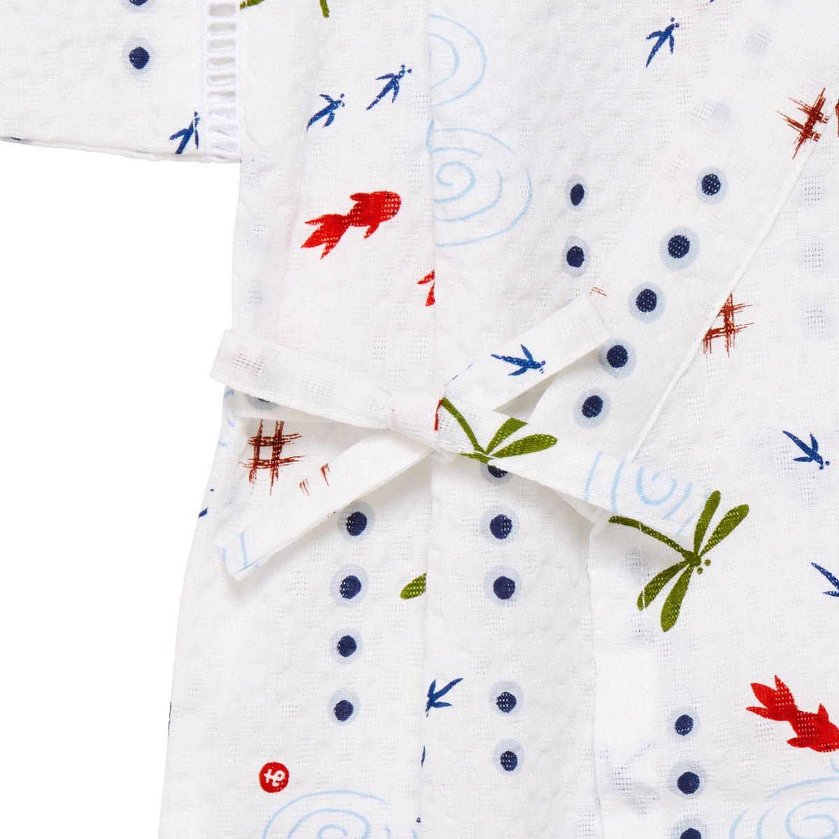Two-piece Kimono Jinbei - Playing at the Waterside - 12-7516-844-01-90
