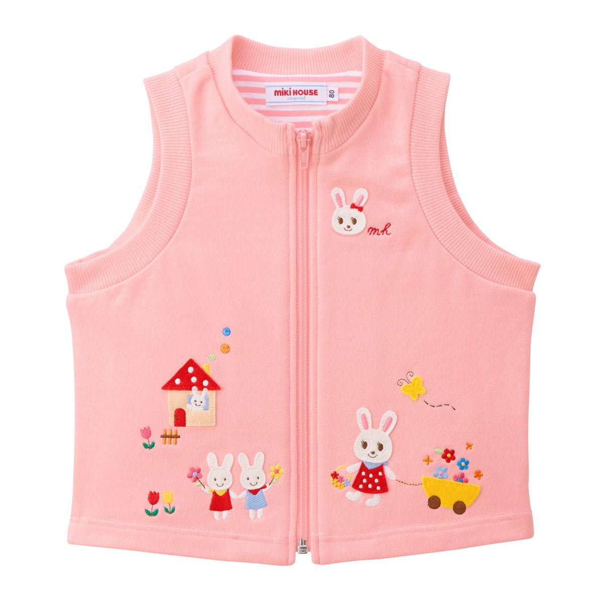 Usako at Flower Garden Vest - MIKI HOUSE USA