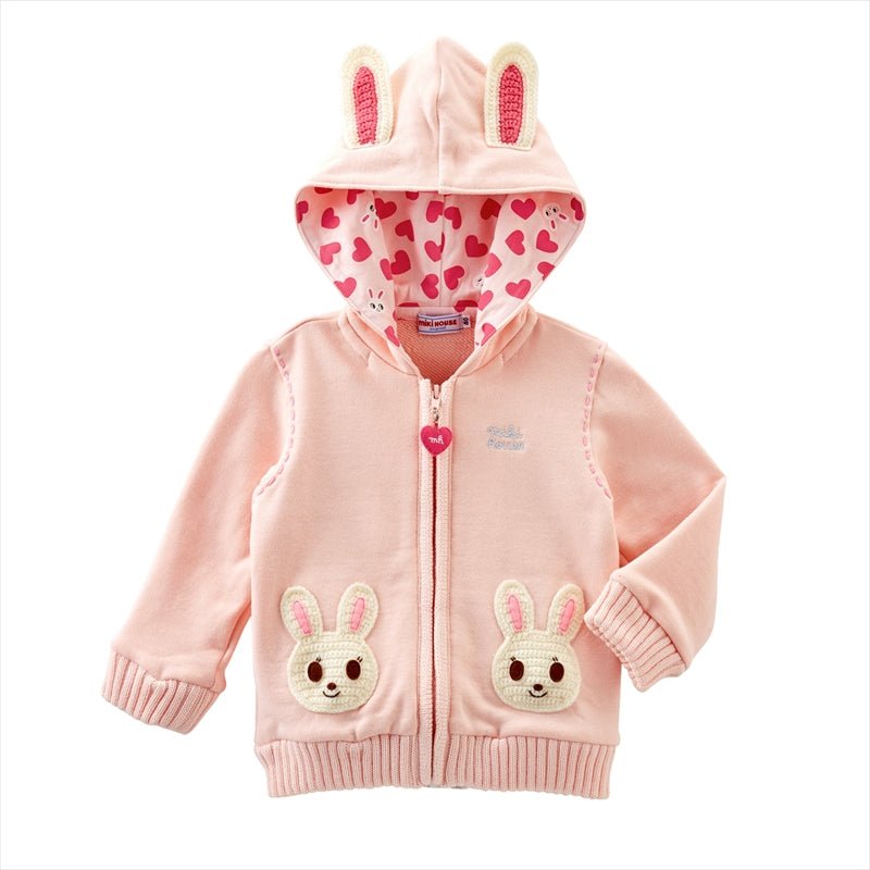 Usako Bunny Hoodie - MIKI HOUSE USA